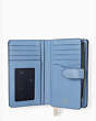 Leila Medium Compartment Bifold Wallet, Dusty Blue, Product