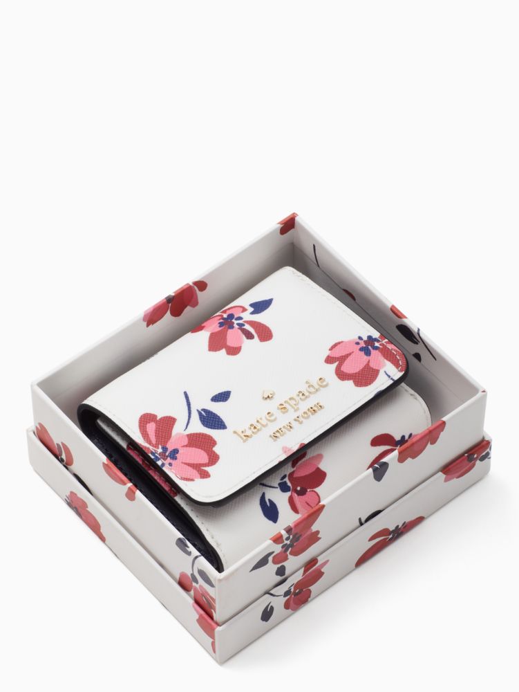 Staci Tea Garden Toss Boxed Small Trifold Continental | Kate Spade Surprise