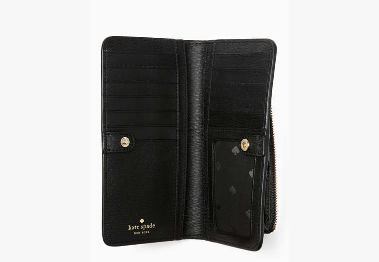 Darcy Large Slim Bifold Wallet, Black, Product