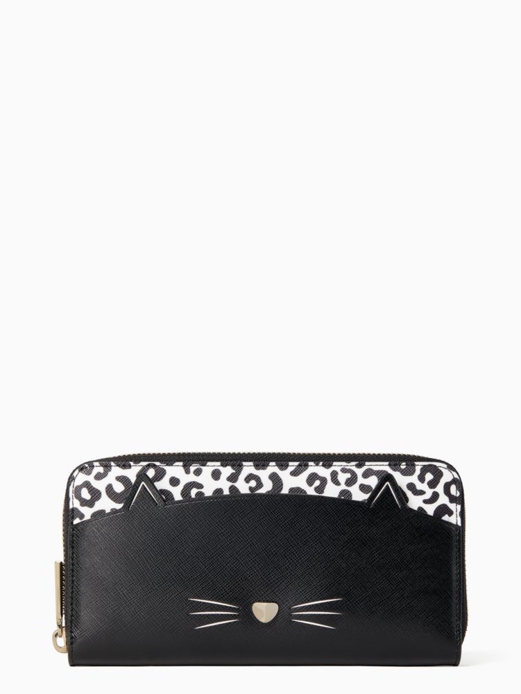 Meow Cat Large Continental Wallet | Kate Spade Surprise