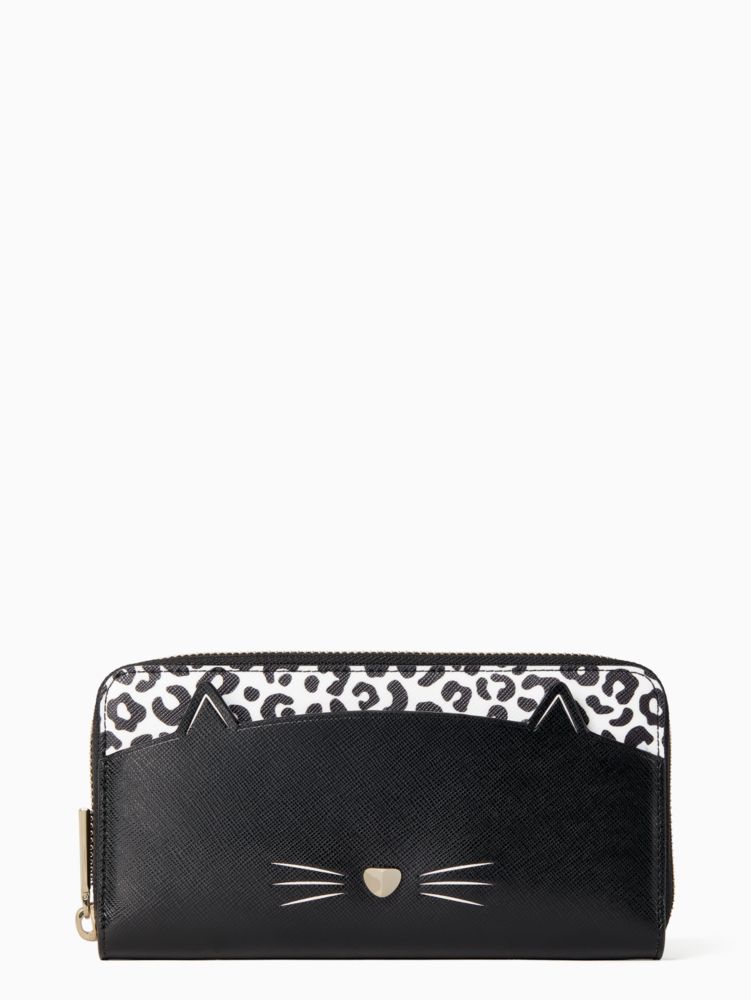 Meow Cat Large Continental Wallet Kate Spade Surprise