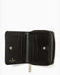 Staci Small Zip Around Wallet, Black, Product