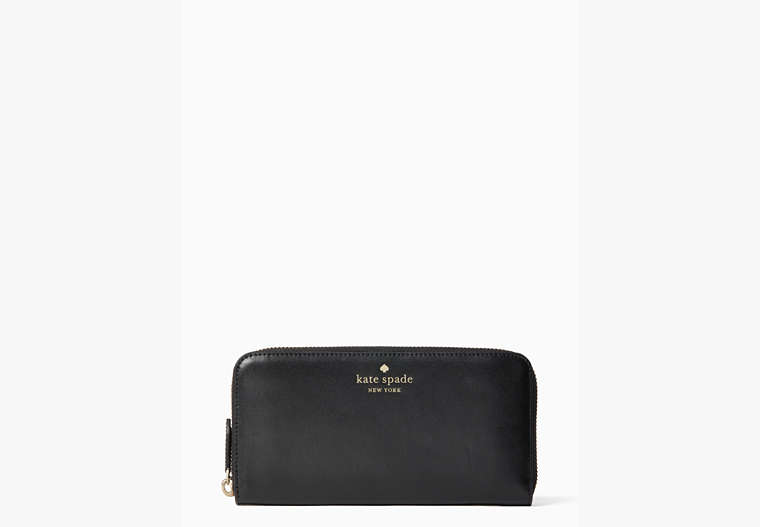 Schuyler Large Continental Wallet, Black, Product