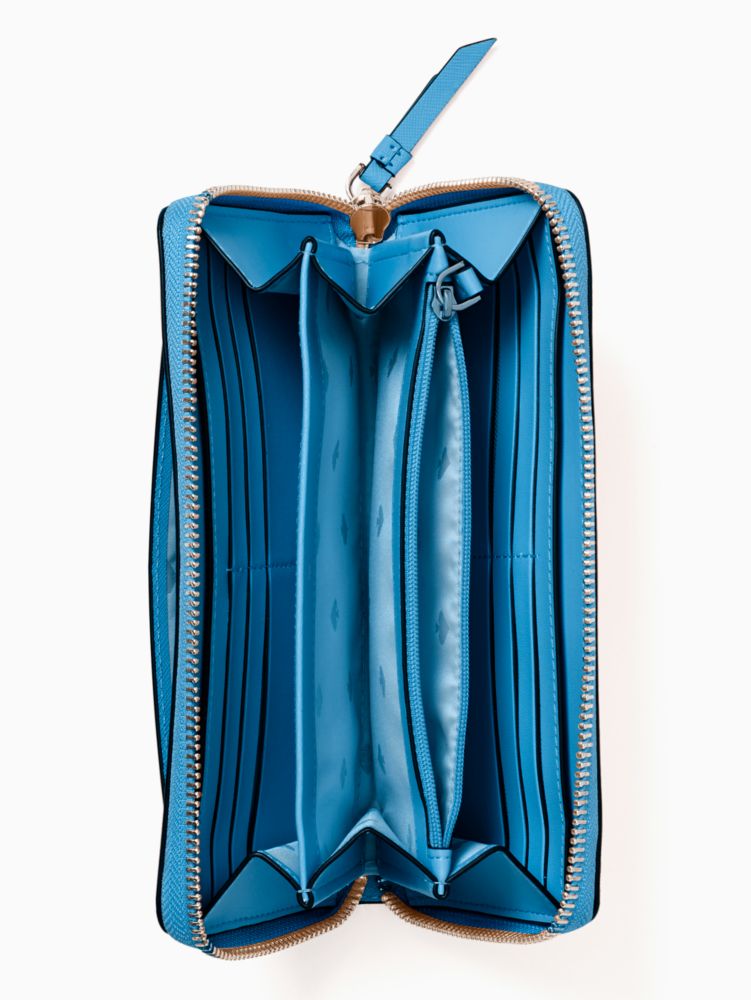 kate spade blue floral wallet