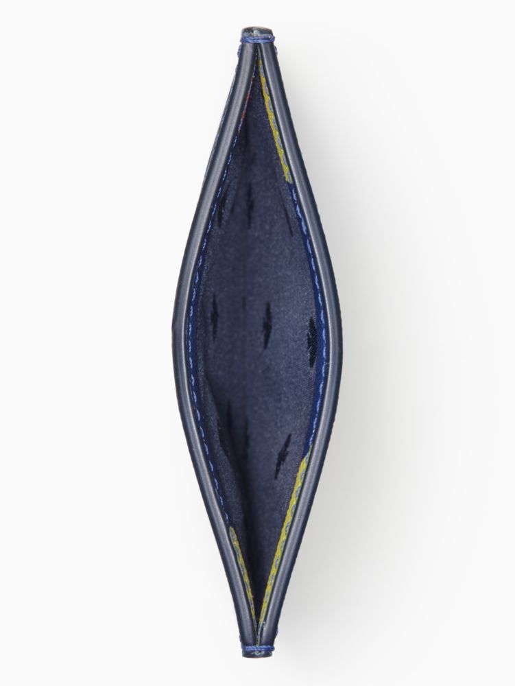 cameron lemon zest small slim card holder by kate spade new york hover view
