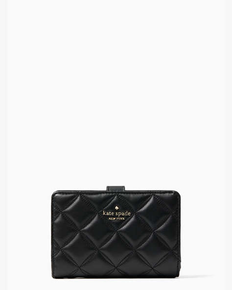 Natalia Medium Compact Bifold Wallet, Black, ProductTile