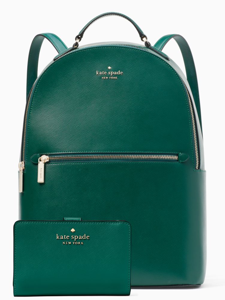 Top 61+ imagen kate spade backpack green