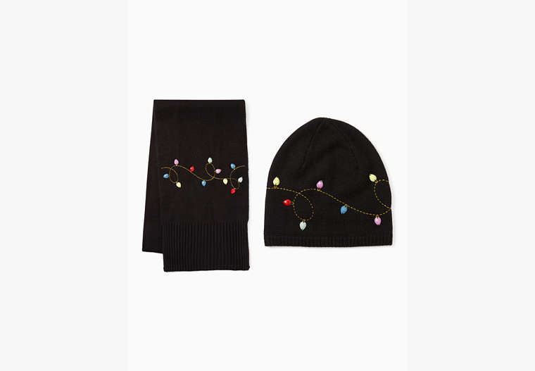 String Light Beanie and Scarf Bundle, , Product